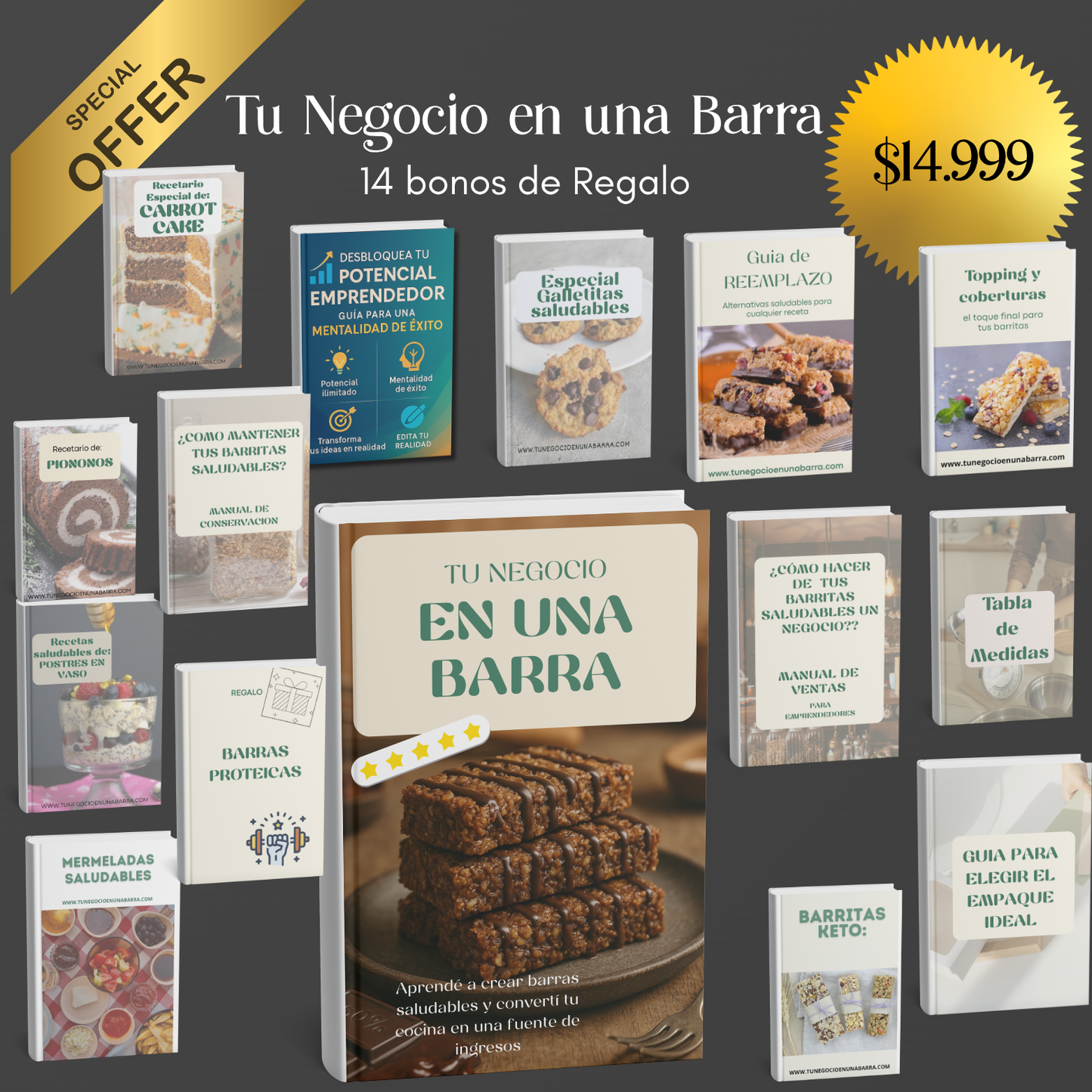 Tu Negocio en una Barra + 14 BONOS de Regalo